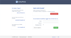 Desktop Screenshot of customer.coupies.de